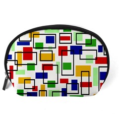 Colorful rectangles                                                                      Accessory Pouch from ArtsNow.com Back