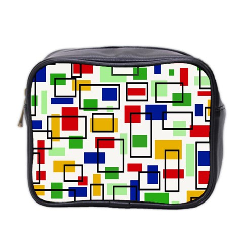 Colorful rectangles                                                                      Mini Toiletries Bag (Two Sides) from ArtsNow.com Front