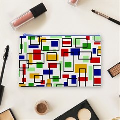 Colorful rectangles                                                                      Cosmetic Bag from ArtsNow.com Front