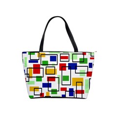 Colorful rectangles                                                                      Classic Shoulder Handbag from ArtsNow.com Front