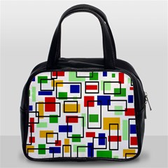 Colorful rectangles                                                                      Classic Handbag (Two Sides) from ArtsNow.com Front