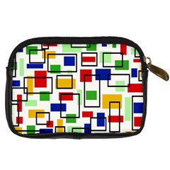 Colorful rectangles                                                                      Digital Camera Leather Case from ArtsNow.com Back