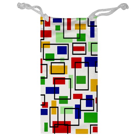 Colorful rectangles                                                                      Jewelry Bag from ArtsNow.com Front