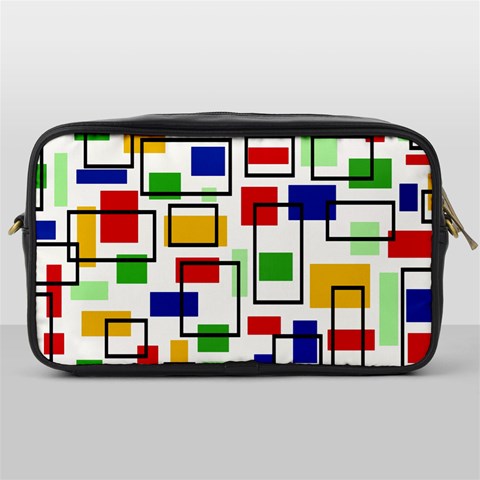 Colorful rectangles                                                                      Toiletries Bag (One Side) from ArtsNow.com Front