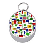 Colorful rectangles                                                                      Silver Compass (Mini)