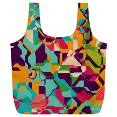 Retro chaos                                                                  Full Print Recycle Bag (XXL) from ArtsNow.com Front