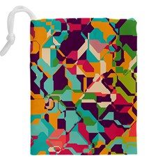 Retro chaos                                                                   Drawstring Pouch (5XL) from ArtsNow.com Back