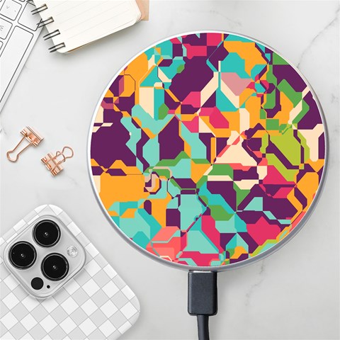 Retro chaos                                                                 Wireless Fast Charger from ArtsNow.com Front