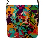 Retro chaos                                                                       Flap Closure Messenger Bag (L)