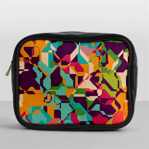 Retro chaos                                                                       Mini Toiletries Bag (One Side) from ArtsNow.com Front