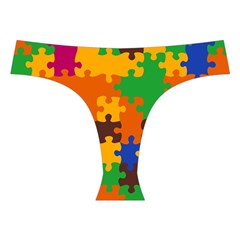 Retro colors puzzle pieces                                                                       Cross Back Hipster Bikini Set from ArtsNow.com Front Under