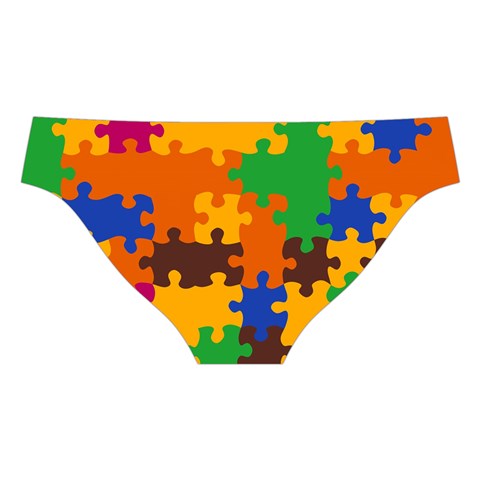 Retro colors puzzle pieces                                                                       Cross Back Hipster Bikini Set from ArtsNow.com Back Under