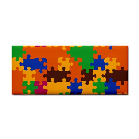 Retro colors puzzle pieces                                                                        Hand Towel from ArtsNow.com Front