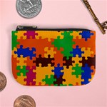 Retro colors puzzle pieces                                                                       Mini Coin Purse