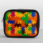 Retro colors puzzle pieces                                                                        Mini Toiletries Bag (One Side)