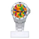 Retro colors puzzle pieces                                                                        Nurses Watch