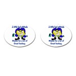 Bad Attitude Cufflinks (Oval)