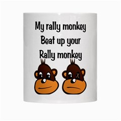 Rally Monkey 2 White Mug from ArtsNow.com Center