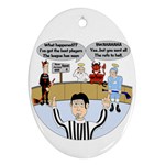 Jersey Devils Oval Ornament (Two Sides)