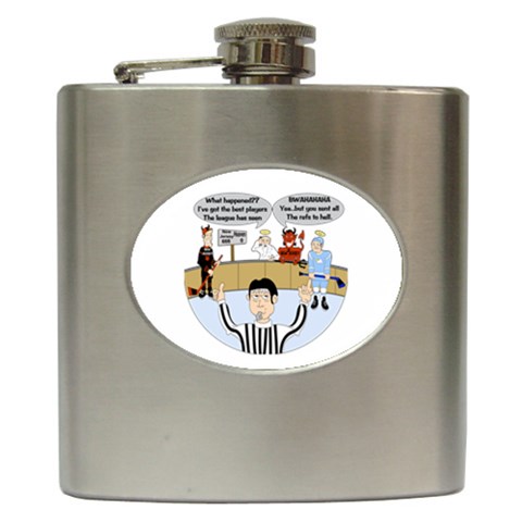 Jersey Devils Hip Flask (6 oz) from ArtsNow.com Front