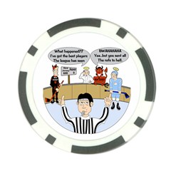 Jersey Devils Poker Chip Card Guard from ArtsNow.com Back