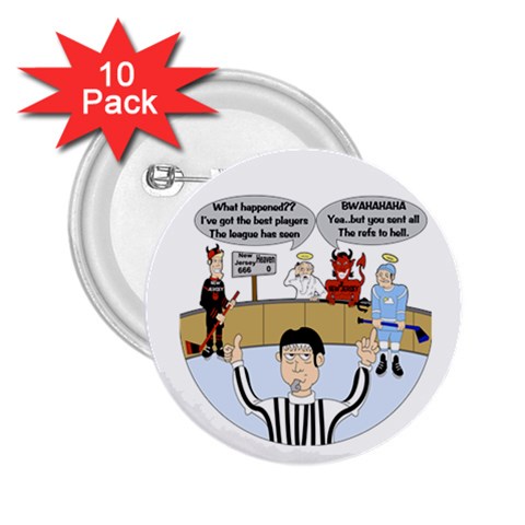 Jersey Devils 2.25  Button (10 pack) from ArtsNow.com Front