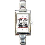 Wash Your Hands Rectangular Italian Charm Watch