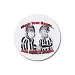 Wash Your Hands Rubber Coaster (Round)