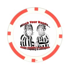 Wash Your Hands Poker Chip Card Guard from ArtsNow.com Front