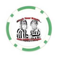 Wash Your Hands Poker Chip Card Guard from ArtsNow.com Front