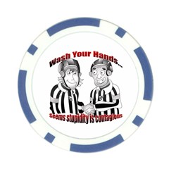 Wash Your Hands Poker Chip Card Guard from ArtsNow.com Front