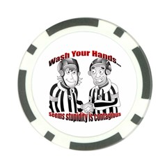 Wash Your Hands Poker Chip Card Guard from ArtsNow.com Back