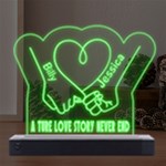 Personalized Name Couple hands LED Acrylic Message Display