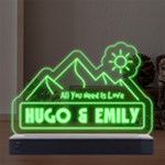 Personalized Mountain Graphic LED Acrylic Message Display