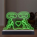 Personalized talking couple LED Acrylic Message Display