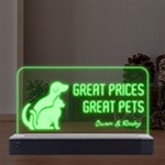 Personalized Pets Any Text LED Acrylic Message Display