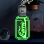 Personalized Coke Soft Drink Name LED Key Chain