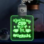 Personalized You are my Cup of Tea Name Multicolor LED Acrylic Ornament