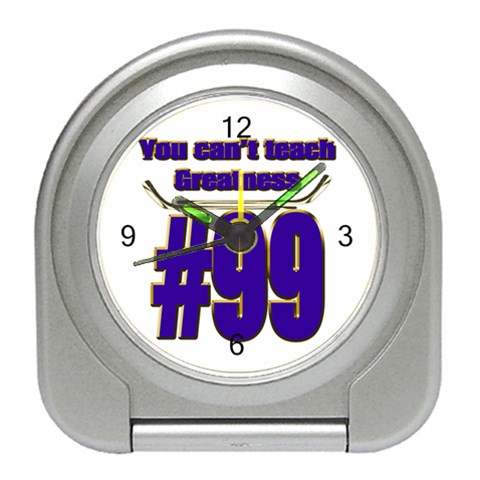 You Can t Teach Greatness Travel Alarm Clock from ArtsNow.com Front