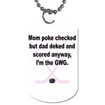 Girls GWG Dog Tag (One Side)