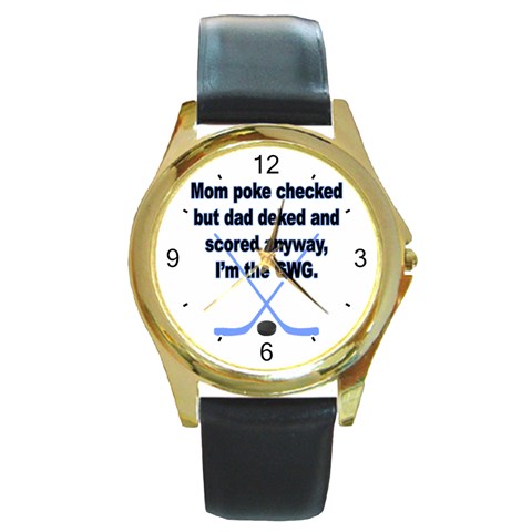 Boys GWG Round Gold Metal Watch from ArtsNow.com Front