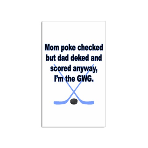 Boys GWG Sticker Rectangular (10 pack) from ArtsNow.com Front