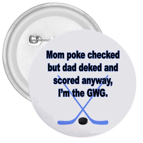 Boys GWG 3  Button from ArtsNow.com Front