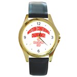 Western Conference Champions Round Gold Metal Watch