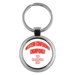 Western Conference Champions Key Chain (Round)