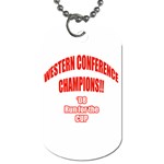 Western Conference Champions Dog Tag (One Side)