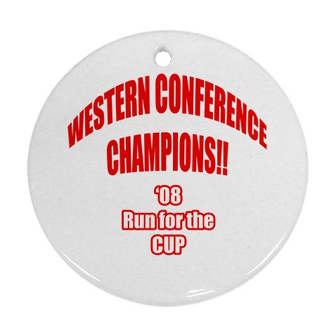 Western Conference Champions Ornament (Round) from ArtsNow.com Front