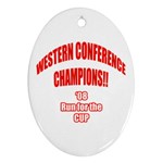 Western Conference Champions Ornament (Oval)