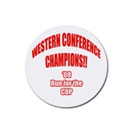 Western Conference Champions Rubber Coaster (Round)