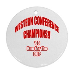 Western Conference Champions Round Ornament (Two Sides) from ArtsNow.com Front